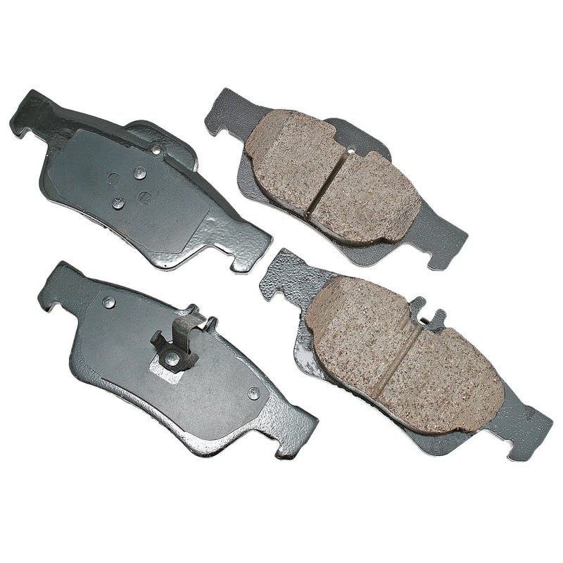 Akebono EUR986 Euro Ultra Premium Ceramic Disc Brake Pad Kit , GREY